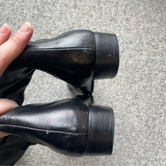 Furla Leather Tall Black Boots - Picture 7 of 8